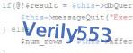 verification code